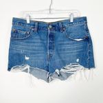 Levi's LEVI’S | Women's Premium 501 Original Denim High Rise Jean Shorts Sz 32” Photo 2