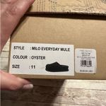 Free People Milo Everyday Mule Women's Size 11 Oyster Comfort Slip-On Leather Photo 8