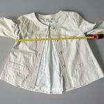 PRINGLE OF SCOTLAND White Ivory Leather Cropped Collarless Jacket Women's Coat 6 Photo 9