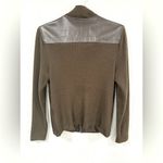 Jaclyn Smith Classic Brown Lambskin Sweater Jacket, Size 8 GUC Photo 1