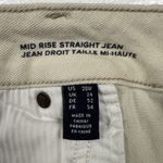 Lands' End  Mid Rise Straight Leg Jeans Womens Plus Size 20W Winter White Stretch Photo 4