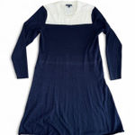 Tommy Hilfiger  Navy & Cream Contrast Knit Sweater Dress size XL Photo 0