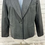 Larry Levine  Classic Gray Women Blazer Business Jacket Suit Size 6 Photo 3