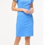 J.Crew $128 Tailored Sheath Dress in Seacoast Blue Size 8 BY040 Photo 0