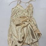 superdown Lennie Wrap Dress in Champagne Medium Photo 2