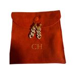 Crystal Haze Mexican Chain Drop Earrings – 18k Gold Plated Brass Cubic Zirconia Photo 2