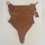 BLASHE Belong Bodysuit in Copper‎ with Adjustable Spaghetti Straps NWT Small Gold Photo 3