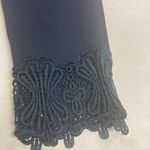 Cest.1946 Women’s Classic Stretch Lace Contemporary Capri Pants Black Size 10 Blue Photo 3