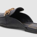 Dolce Vita Solina Metal Accent Loafer Mules Black Size 7.5 Photo 4