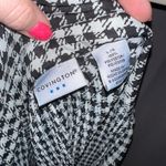 Covington  Y2K Stretch Pleated Houndstooth Long Sleeve Top Photo 4
