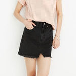Madewell NWT  Rigid Denim A-Line Mini Skirt size 0 Photo 0