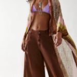 Free People NWOT  Cairo Shimmer Kimono In Sand One Size Photo 0