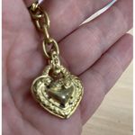 Judith Ripka  Gold Tone Heart Key Chain Fob with Case Vintage * Photo 5