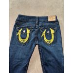 True Religion Jeans Womens Joey Blue Denim Distressed Blue Denim Y2K Size 28 Photo 2