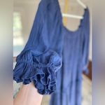 Mittoshop  Midi Dress Summer Autumn Puff Sleeve Smocked Tier Cottagecore Prairie Photo 5