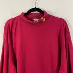 Disney Vintage Women's Dark Red Winnie The Pooh Embroidered Turtleneck Size XXL Photo 1