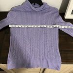 J.Crew  Turtle Neck Sweater Light Purple Size Medium Photo 5