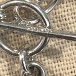 Sterling Silver TAXCO  Red Jasper Heart Charm Rolo Bracelet Photo 2