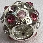 Chamilia Sterling Silver Pink CZ Disco Ball Bead Photo 3