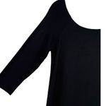 Ali & Jay  3/4 Sleeve Faux Leather Bottom‎ Made in USA Shift Dress Black Sz Large Photo 8