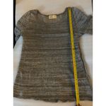 Hollister Co. Grey/Silver Long Sleeve Lace Sheer Top XS Casual Holiday Coquette Photo 7