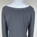 The Limited Y2K  Top Womens Large Black Lace Trim V-Neck Whimsigoth Goth Preppy L Photo 5