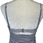 Soma  Bandeau Tankini Swim Top Women’s Size 34B Striped Convertible Straps Ruched Photo 7