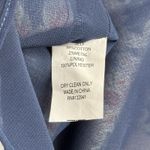 Amanda Uprichard Shirt Womens Small Navy Red Floral Flower Blouse Bloomcore Photo 7