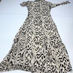 Proenza Schouler White Label Marion Dress long sleeve animal print Medium Photo 9