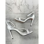 Schutz  Sandals‎ Size 8B White Leather Open Toe Stiletto Ankle Strap Cushioned Photo 5