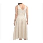 House of Harlow 1960 ivory eyelet drop waist midi dress 6 Photo 1