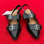 Wild Fable Nwt Size 7 Peyton Double Buckle black Slingback Flats by  Photo 0