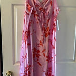 Emma & Michele  Silk Floral Print Dress NWT Large Photo 6
