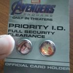 Handcrafted Captain Marvel stud earrings Red Photo 1