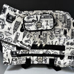 Brighton  Love Scribble Jetsetter Duffel Travel Bag, Dust Bag & Makeup Case NWT Photo 0