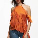 ZARA  Ruffle Satin Effect Tank Top Blouse Photo 0