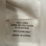 Alexis  Dimma Sleeveless 100% Linen MiniDress in Heather Beige Stripe Size S Photo 7