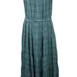 Torrid New  Maxi Lindsay Hi Neck Blue Plaid Tiered Long Dress Size 2X Sleeveless Photo 3