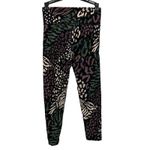 Calvin Klein Performance Wicking Animal Print Leggings Size S 7/8 Black Multi Photo 1
