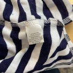 Saint Tropez West  Navy and White Striped Strapless Dress Photo 3