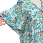 Tolani Collection Paisley Maxi Kaftan Dress - Cream Multicolor, Size Medium NWT Photo 6