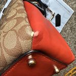 Coach  Colorblock Coated Canvas & Leather Lillie Carryall Authentic Photo 14