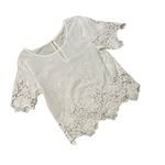 Allison Collection New York Cotton Embroidered Blouse, Sz M Size M Photo 8