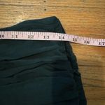 ZARA Hunter Green Mini Skirt Ruffle Rouched Size Small Photo 6