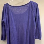 Eileen Fisher  purple dress XS 100% linen scoop neck Beautiful versatile RARE HTF Photo 4