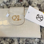 Christian LaCroix  Cream Wallet with Gold Accent Photo 0