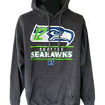 Seattle Seahawks Y2K Gray Hoodie Size L Photo 0