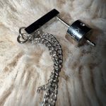 Michael Kors Silver Tone‎ Pave Bar Linear Post Earrings Pierced Ear Rhinestones Photo 3