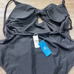 Cupshe Timeless Black Ruched One-Piece Swimsuit Womens Size XL Cut Out Front NEW Photo 7