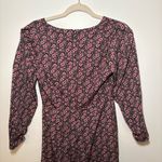 Lush Clothing Lush Side Tie Wrap Floral Midi Dress In Black ditsy Small Prairie Whimiscal Photo 8